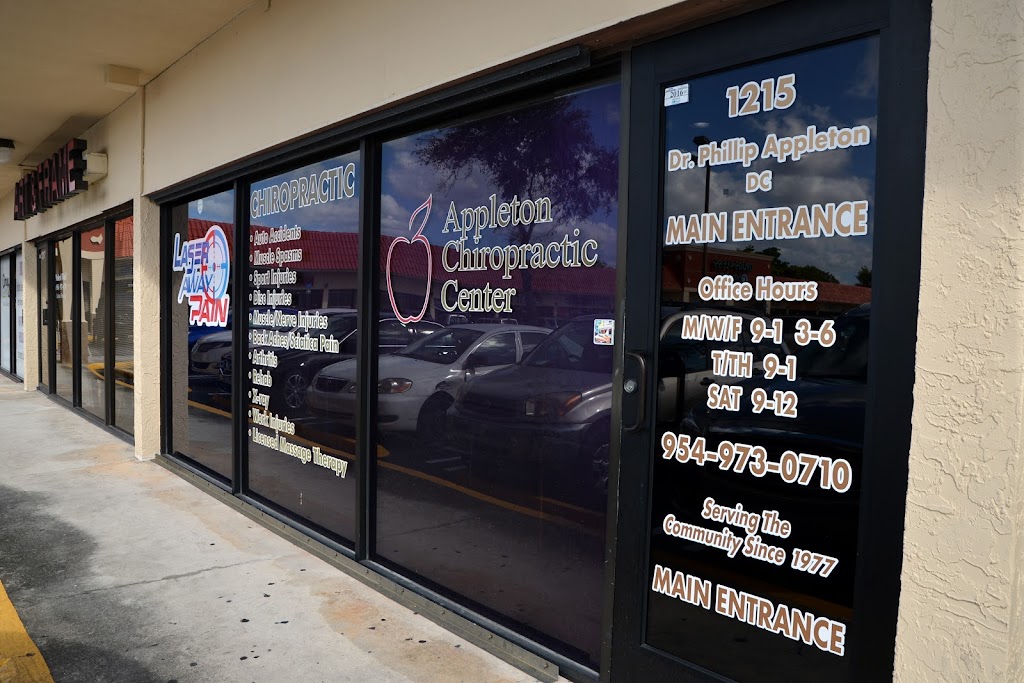 Appleton Chiropractic Center | 1215 South, Powerline Rd, Pompano Beach, FL 33069, USA | Phone: (954) 973-0710