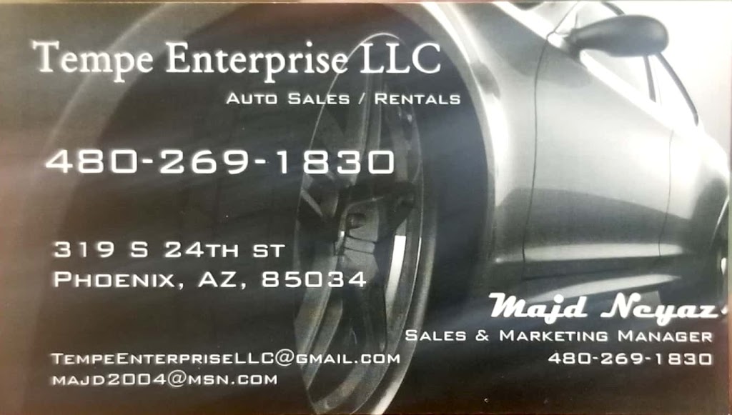 Tempe Enterprise LLC Auto Sales | 319 S 24th St, Phoenix, AZ 85034, USA | Phone: (480) 269-1830