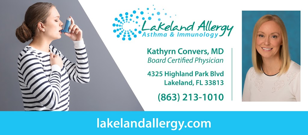 Lakeland Allergy, Asthma and Immunology - Kathryn Convers, MD | 4325 Highland Park Blvd, Lakeland, FL 33813, USA | Phone: (863) 213-1010