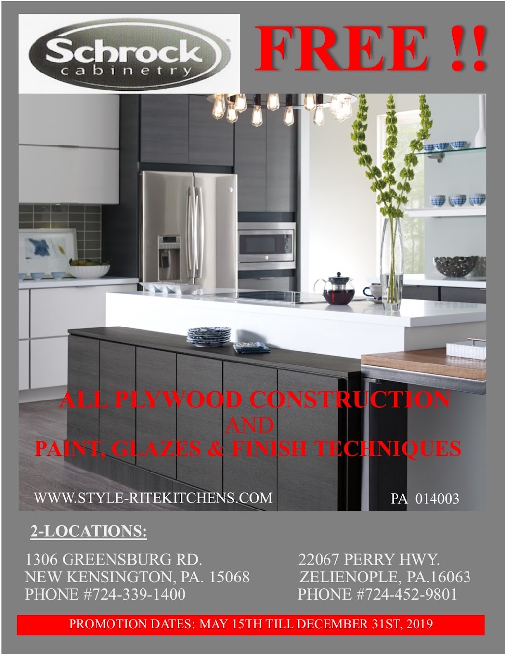 Style-Rite Kitchens | 22067 Perry Hwy, Zelienople, PA 16063, USA | Phone: (724) 452-9801