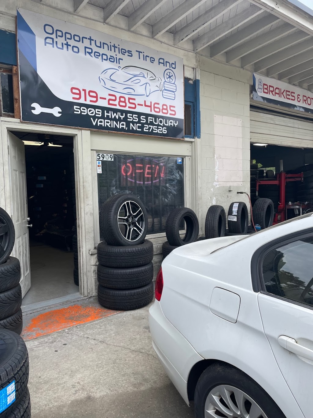 Opportunities Tire Shop and Auto Repair | 5905 NC-55, Fuquay-Varina, NC 27526, USA | Phone: (919) 285-4685