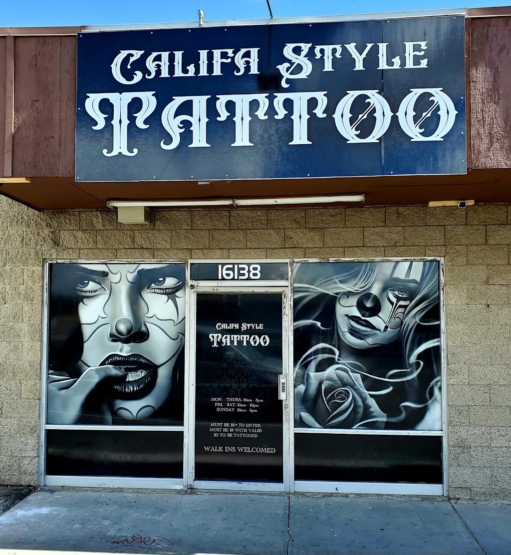 Califa Style Tattoo Ink | 16138 Main St, Hesperia, CA 92345, USA | Phone: (442) 800-5300