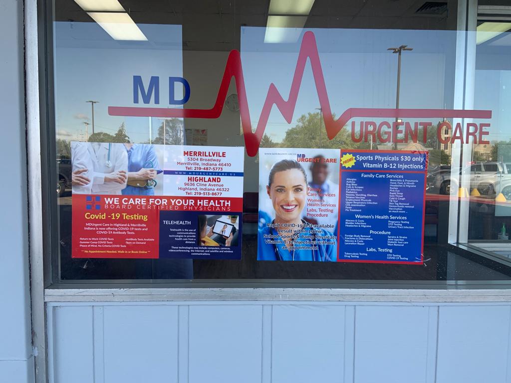 MD URGENT CARE CLINIC - HIGHLAND | 9636 Cline Ave, Highland, IN 46322, USA | Phone: (219) 513-8677