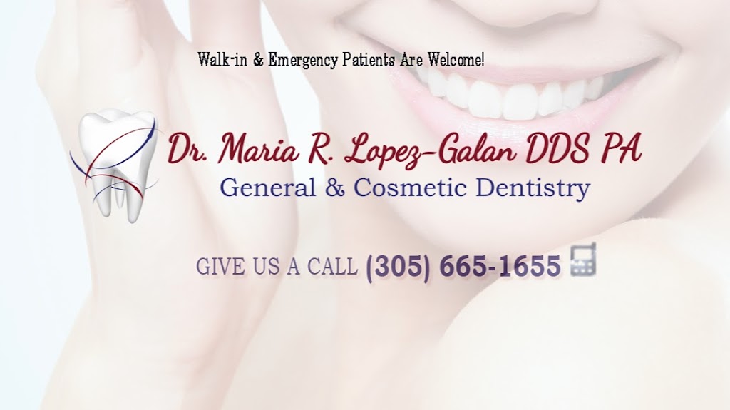 Dr. Maria R. Lopez-Galan, DDS | 4689 Ponce de Leon #100, Coral Gables, FL 33146, USA | Phone: (305) 665-1655