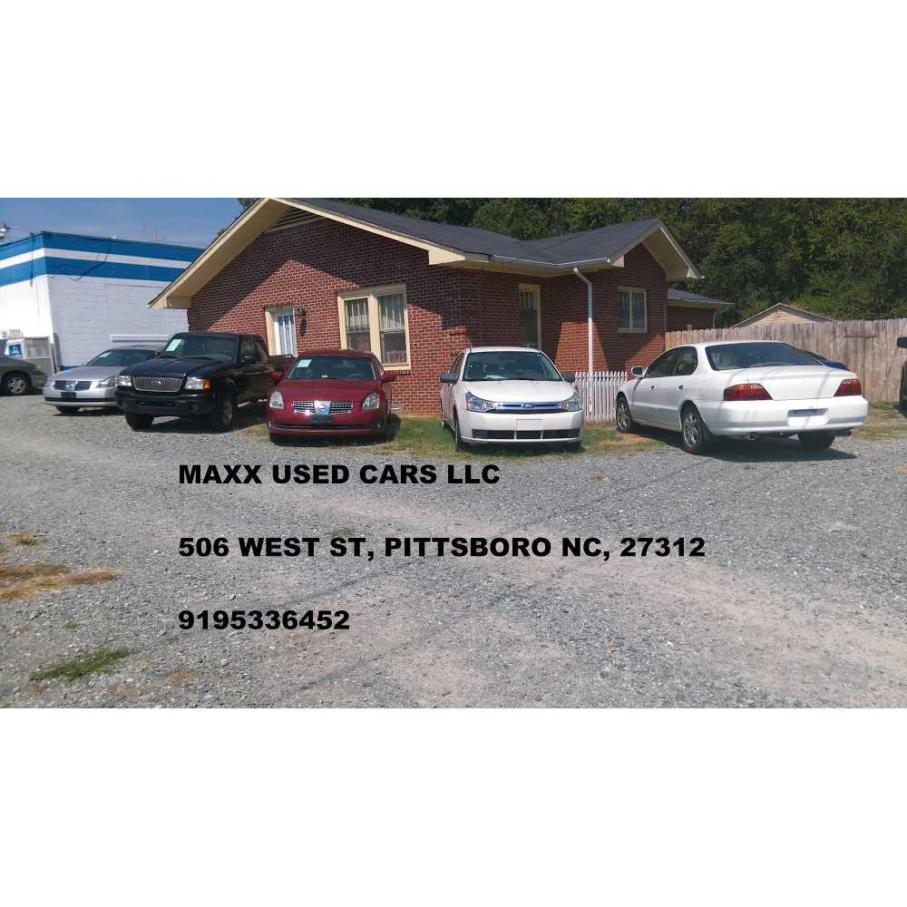 Maxx Used Cars LLC | 506 West St, Pittsboro, NC 27312, USA | Phone: (919) 533-6452