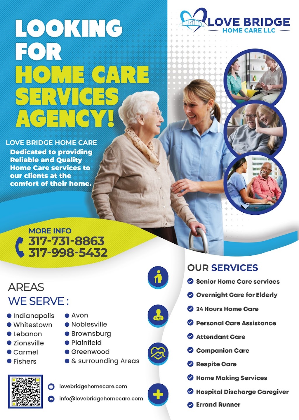 LOVE BRIDGE HOME CARE LLC | 3500 Limesprings Lane, Whitestown, IN 46075, USA | Phone: (317) 998-5432