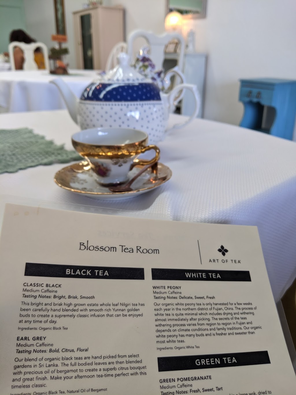 Blossom Tea Room | 10102-10144, 10108 Lower Sacramento Rd, Stockton, CA 95210, USA | Phone: (209) 227-8329