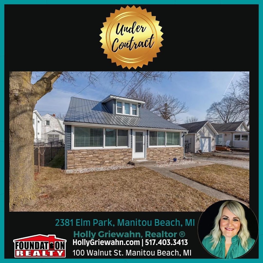 Holly Griewahn, Realtor ️ - Foundation Realty | 100 Walnut St, Manitou Beach-Devils Lake, MI 49253, USA | Phone: (517) 403-3413