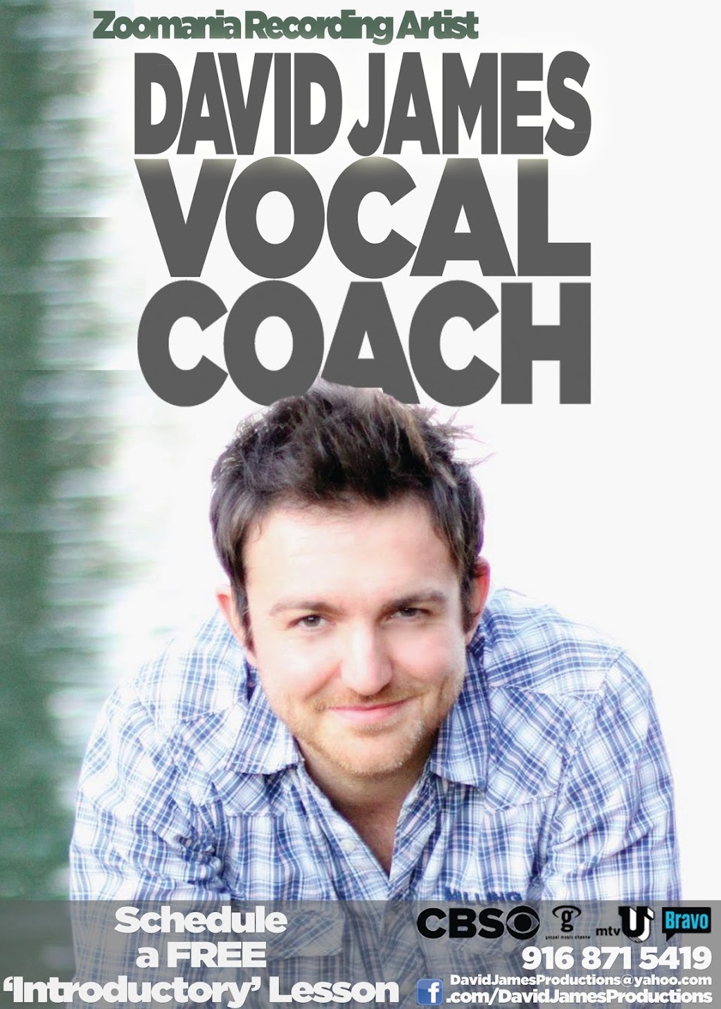 David James Singing Lessons & Coaching | 2036 Colonnade Way, Elverta, CA 95626, USA | Phone: (707) 385-9837