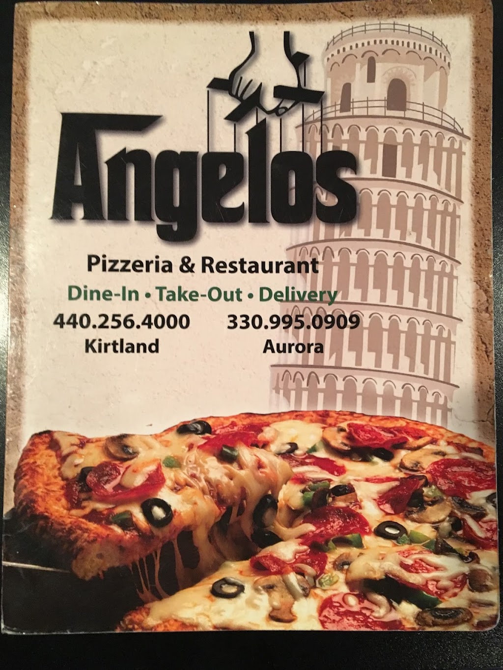 Angelos Pizzeria & Ice Cream | 8162 Euclid Chardon Rd, Kirtland, OH 44094, USA | Phone: (440) 256-4000
