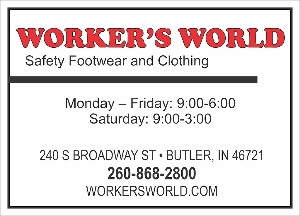Workers World | 240 S Broadway St, Butler, IN 46721, USA | Phone: (260) 868-2800
