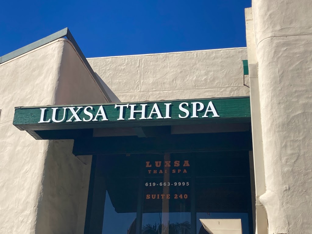 LUXSA Thai Spa | 1330 Orange Ave #240, Coronado, CA 92118, USA | Phone: (619) 663-9995