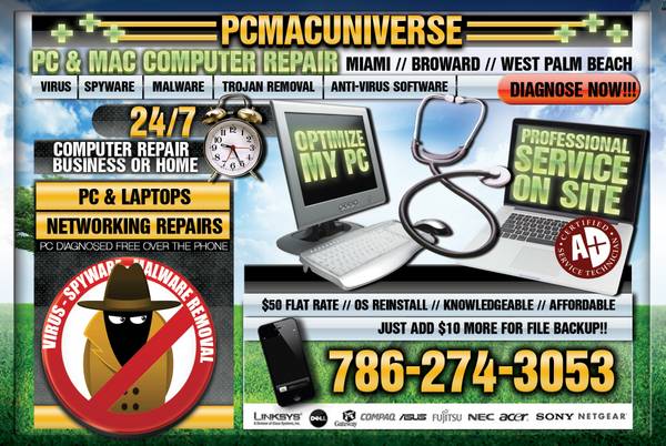 ☆ PCMACUNIVERSE APPLE & WINDOWS COMPUTER REPAIR SERVICE☆ | 9710 SW 138th Ave, Miami, FL 33186, USA | Phone: (786) 274-3053