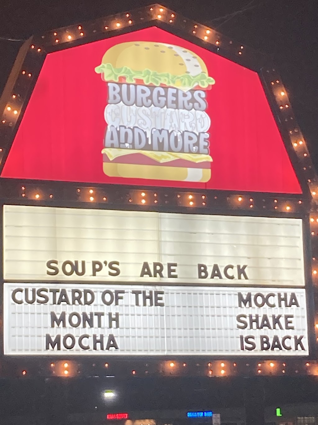 Burgers Custard & More | 3810 Durand Ave, Racine, WI 53405, USA | Phone: (262) 456-7283