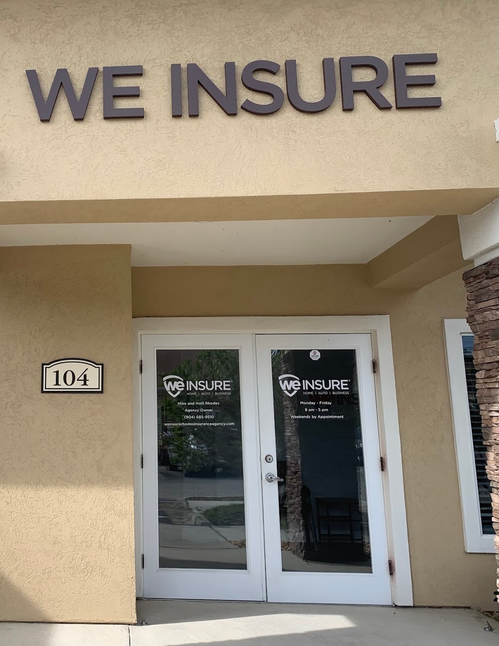 We Insure - Rhodes Insurance Agency | 109 Nature Walk Pkwy Suite 104, St. Augustine, FL 32092, USA | Phone: (904) 685-9510