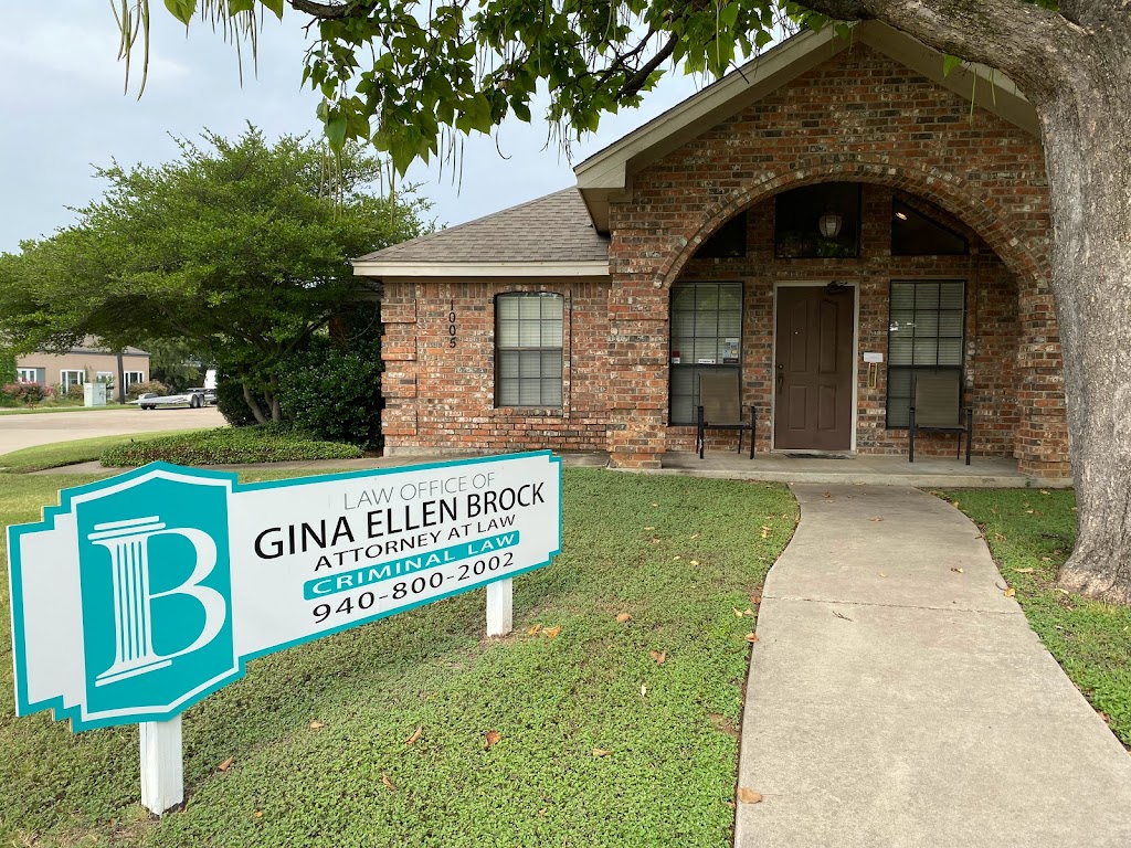 Law Office of Gina Ellen Brock | 1005 N Elm St Suite #200, Denton, TX 76201, USA | Phone: (940) 368-6034