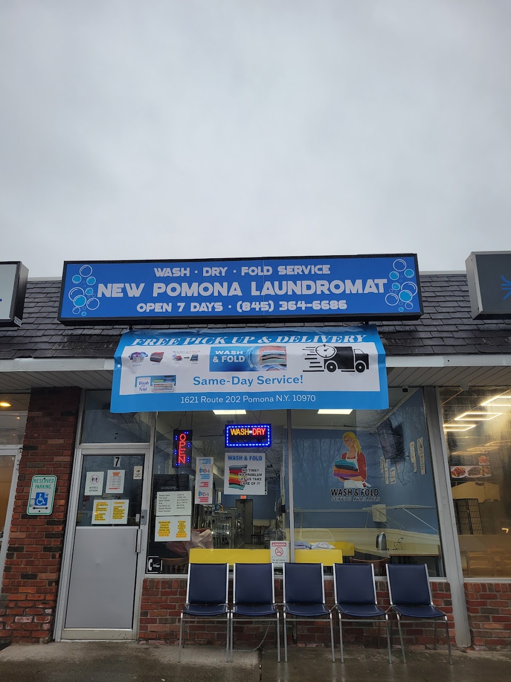 New Pomona Laundromat | 1621 US-202, Pomona, NY 10970, USA | Phone: (845) 364-6686