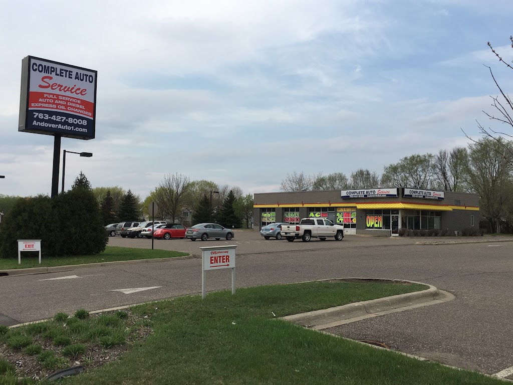 Complete Auto Service | 3657 Bunker Lake Blvd NW, Andover, MN 55304, USA | Phone: (763) 427-8008