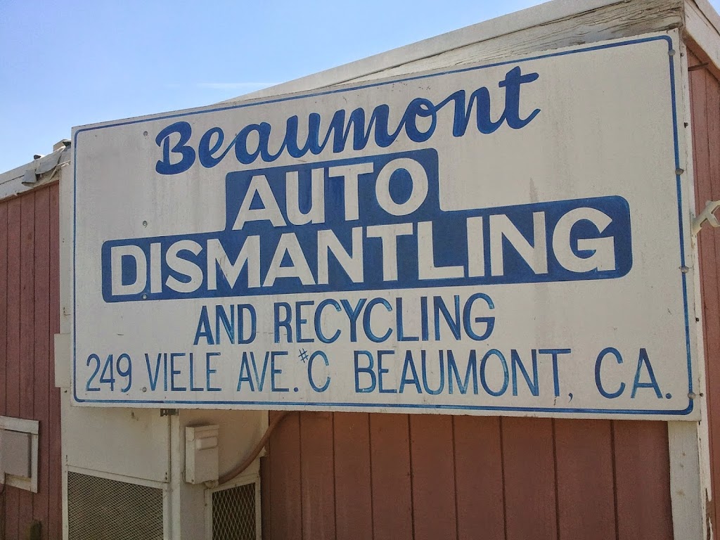 Beaumont Auto Dismantling | 249 Veile Ave # C, Beaumont, CA 92223, USA | Phone: (951) 845-1995