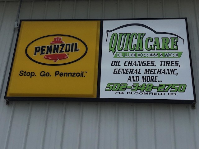 Quick Care Oil Lube Express | 714 Bloomfield Rd, Bardstown, KY 40004, USA | Phone: (502) 348-2750