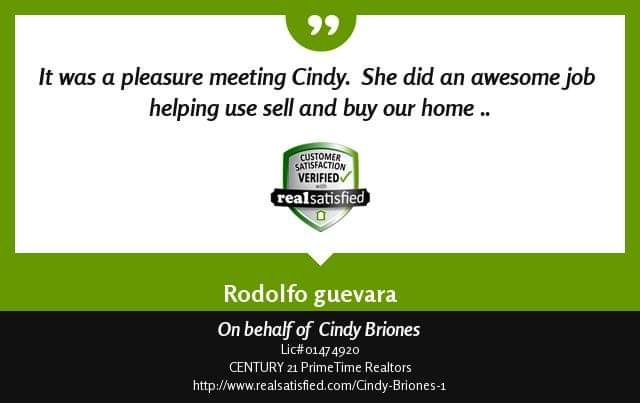 Century 21 PrimeTime Realtor Cindy Briones | 5490 Philadelphia St #C, Chino, CA 91710, USA | Phone: (909) 240-8777