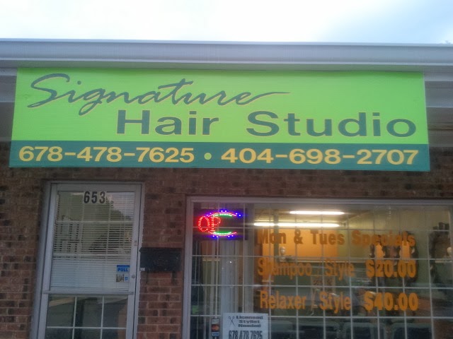 Signature Hair Studio Stone Mountain | 653 Main St, Stone Mountain, GA 30083, USA | Phone: (404) 698-2707