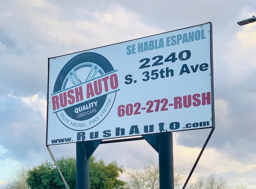 Rush Auto Sales & Financing | 2240 S 35th Ave, Phoenix, AZ 85009, USA | Phone: (602) 272-7874