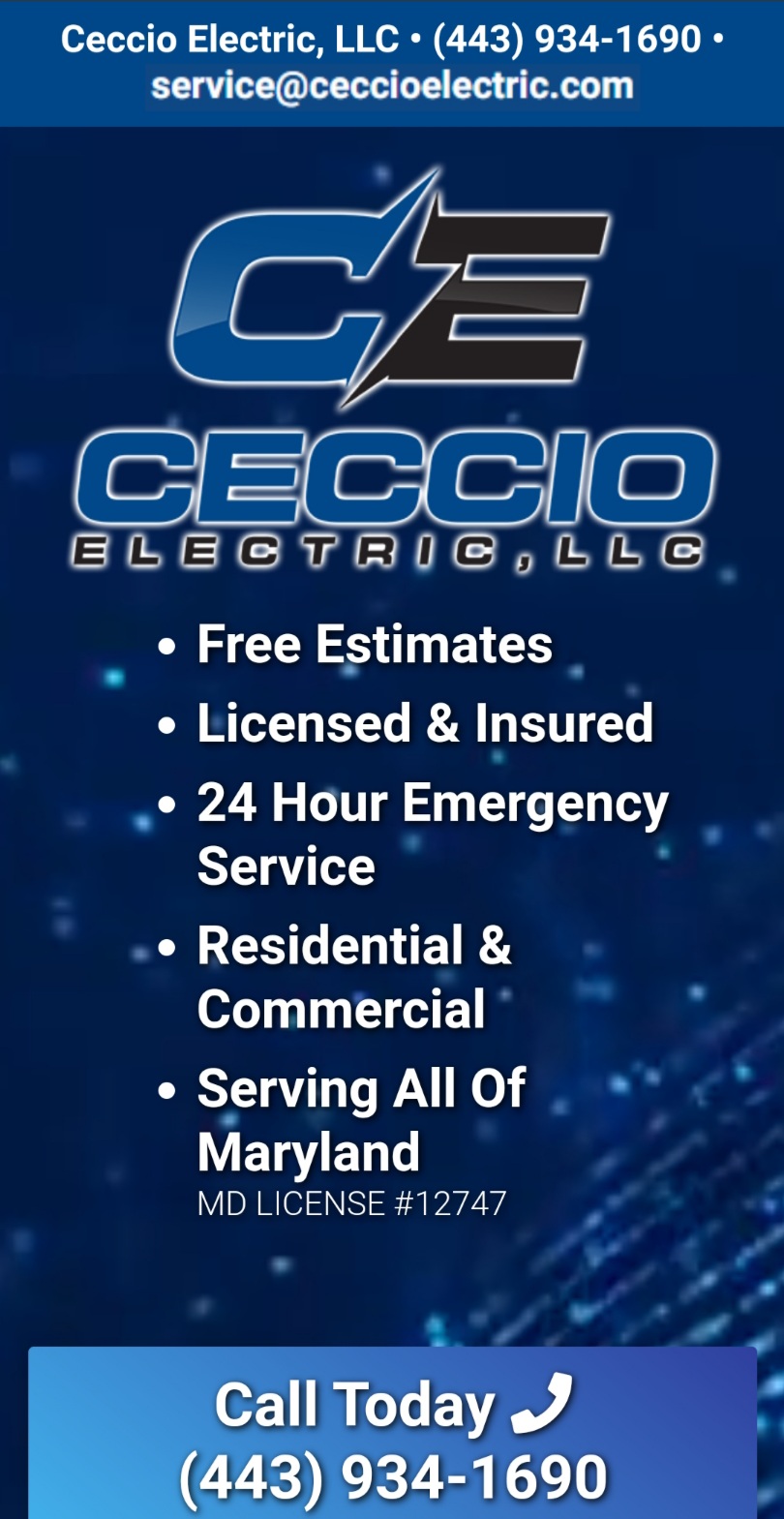 Ceccio Electric LLC | 9666 Dundawan Rd, Nottingham, MD 21236 | Phone: (443) 934-1690