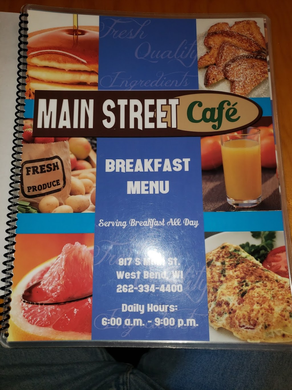 Main Street Cafe | 817 S Main St, West Bend, WI 53095, USA | Phone: (262) 334-4400