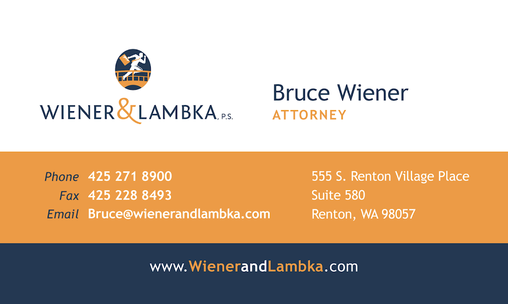 Wiener & Lambka, P.S. Attorneys at Law | 555 S Renton Village Pl # 580, Renton, WA 98057, USA | Phone: (425) 271-8900