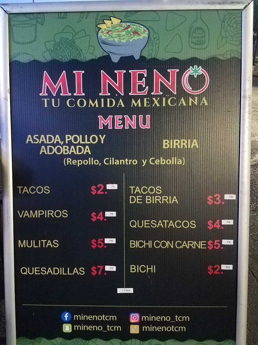 Mi Neno TCM Street Tacos | 3036 E Thomas Rd, Phoenix, AZ 85016, USA | Phone: (602) 380-7342