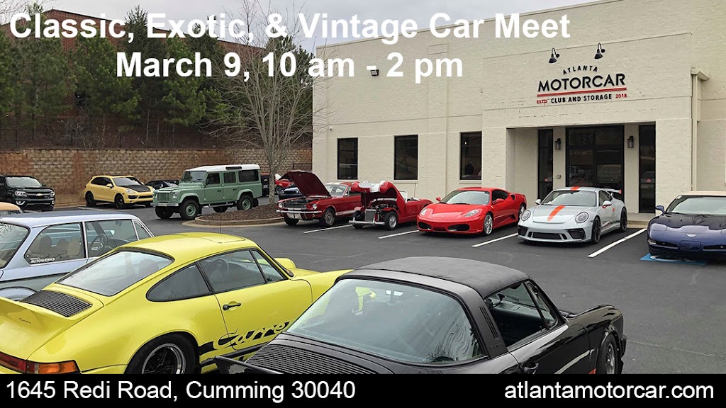 Atlanta Motorcar Club & Storage | 1645 Redi Rd, Cumming, GA 30040, USA | Phone: (770) 573-4270