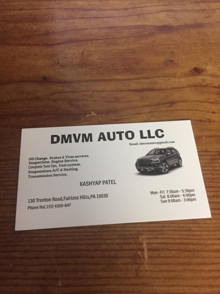 DMVM AUTO LLC | 130 Trenton Rd, Fairless Hills, PA 19030, USA | Phone: (215) 436-9847