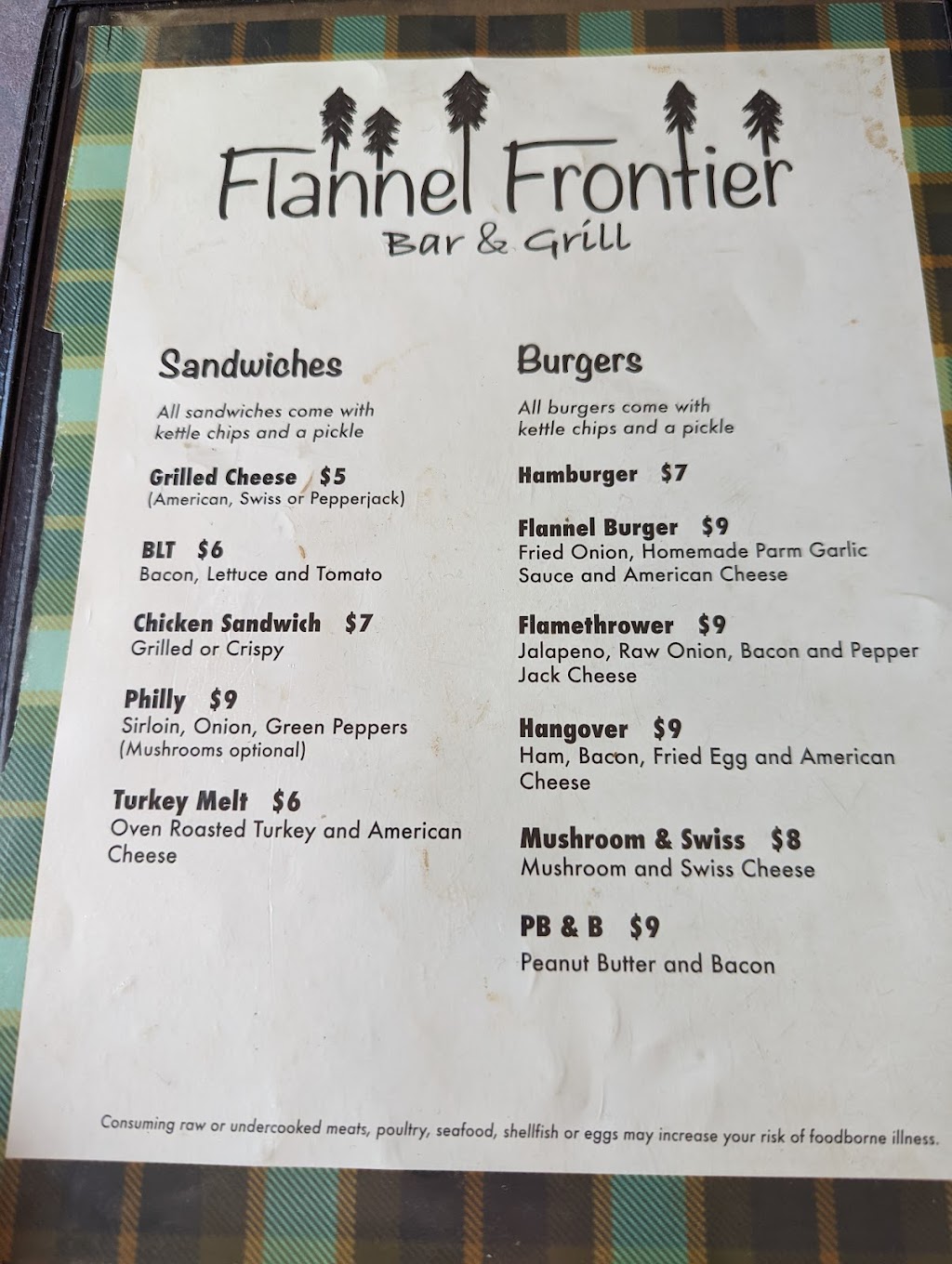 The Flannel Frontier Bar & Grill | 15 N Main St, Deerfield, WI 53531, USA | Phone: (608) 764-8353