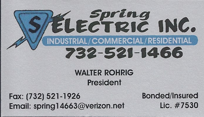 Spring Electric Inc. | 1656 Perrineville Rd, Monroe Township, NJ 08831, USA | Phone: (732) 521-1466