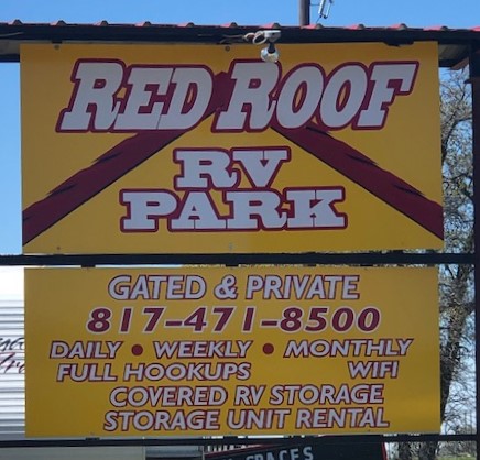 Red Roof RV Park & Storage | 3184 E Hwy 199, Springtown, TX 76082, USA | Phone: (817) 471-8500