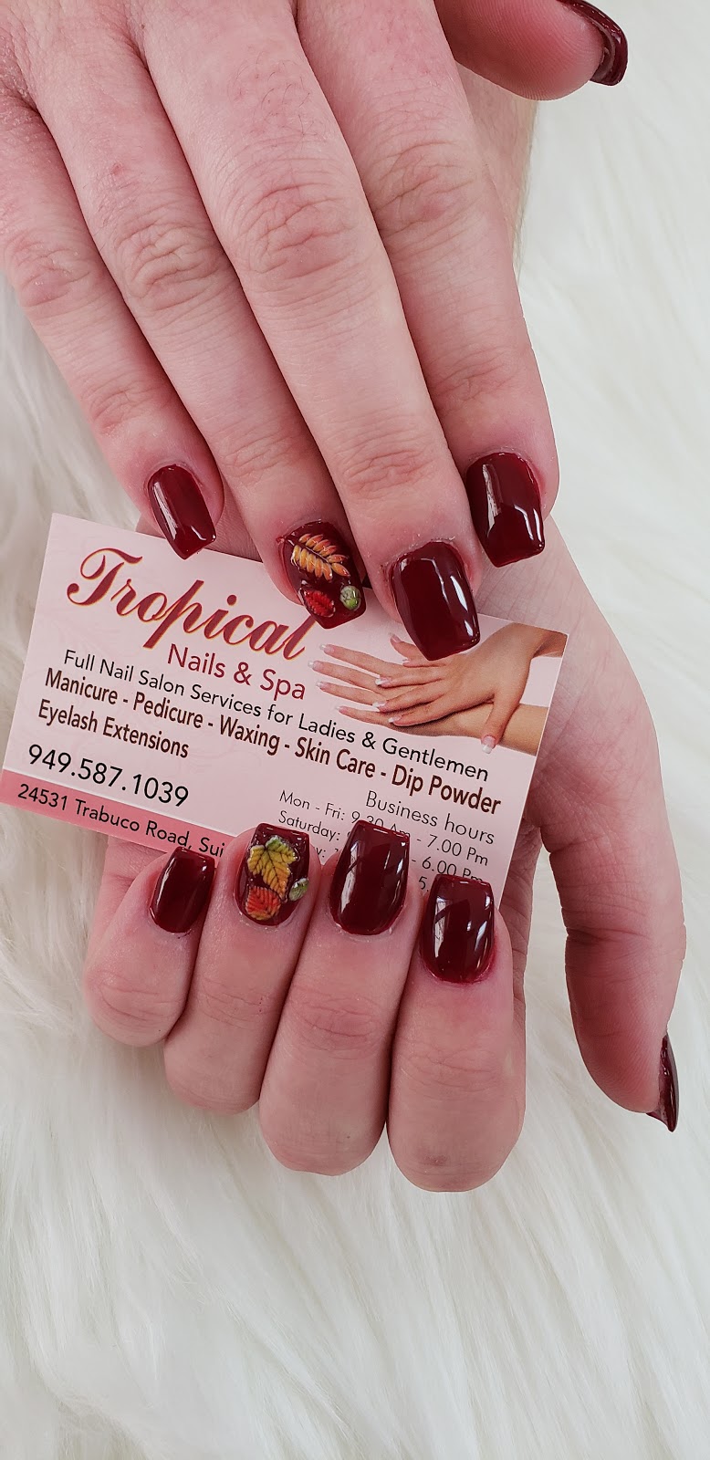 Tropical Nails Spa | 24531 Trabuco Rd suite d, Lake Forest, CA 92630, USA | Phone: (949) 587-1039