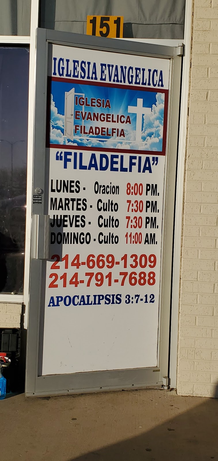 IGLESIA EVANGELICA FILADELFIA DE MESQUITE | 9888 Ferguson Rd #151, Dallas, TX 75228, USA | Phone: (214) 669-1309