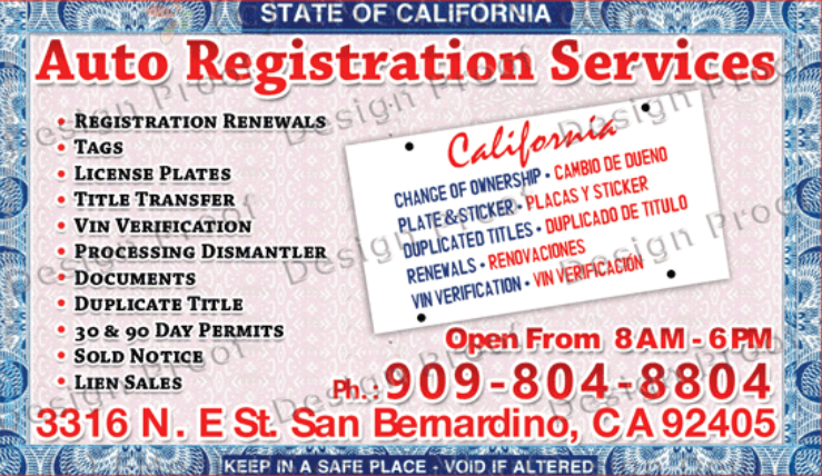 Its Smog Time & Auto Registration Services | 3316 N E St, San Bernardino, CA 92405, USA | Phone: (909) 804-8804