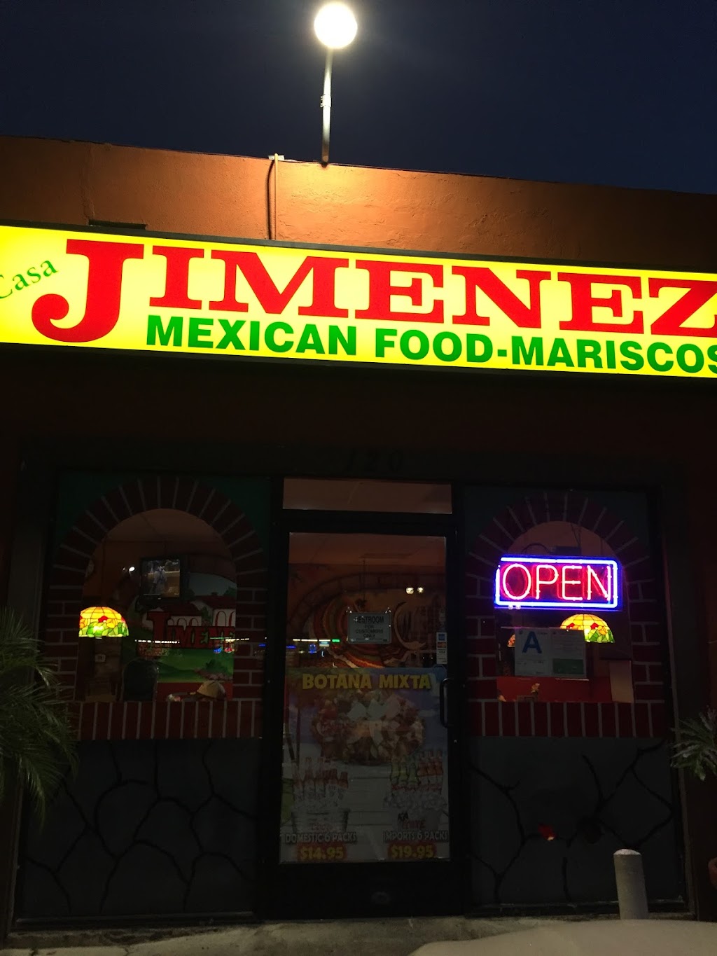 Casa Jimenez Mexican Restaurant | 120 N 1st St, La Puente, CA 91744, USA | Phone: (626) 333-4347