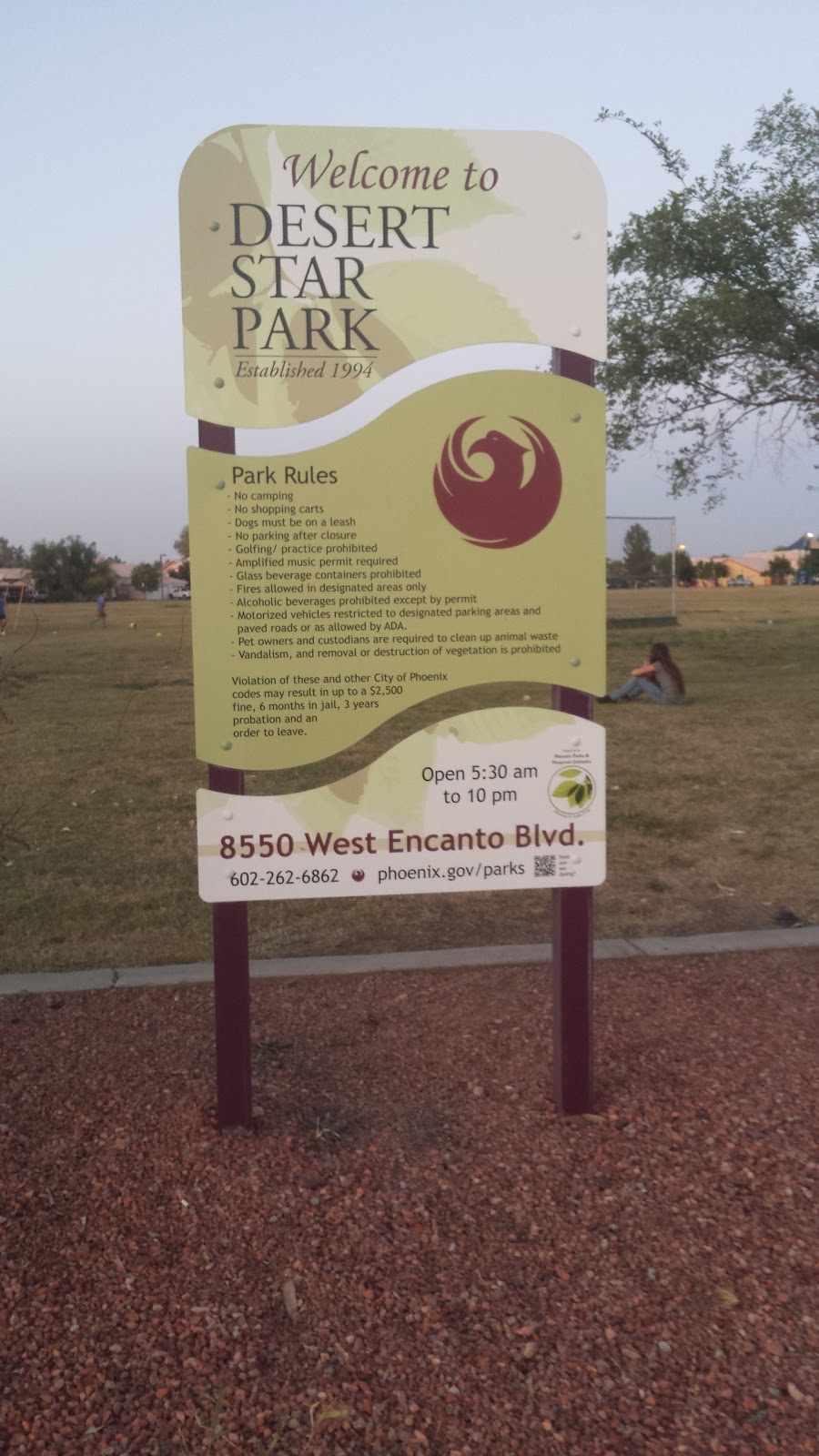 Desert Star Park | 8550 W Encanto Blvd, Phoenix, AZ 85037, USA | Phone: (602) 262-6575