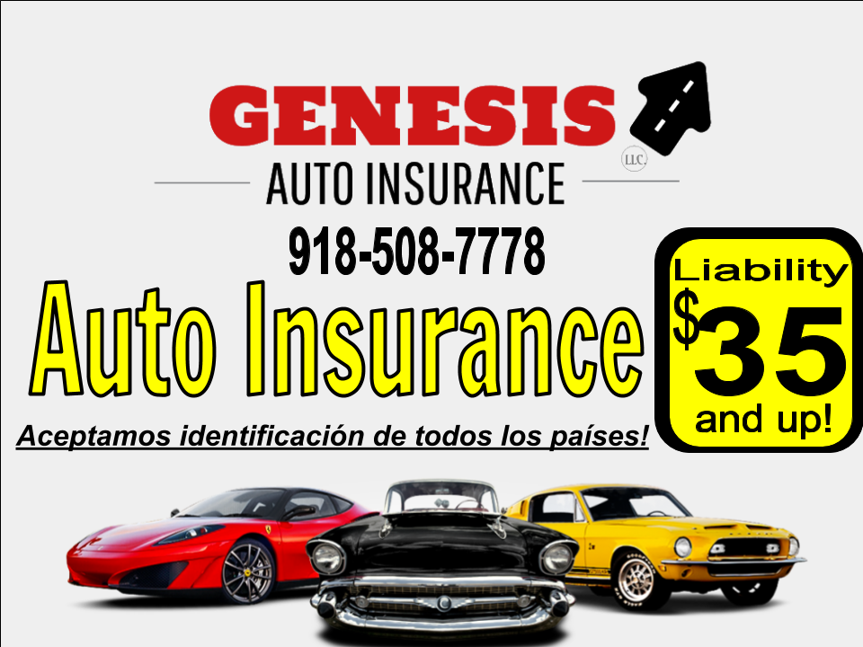 GENESIS AUTO INSURANCE LLC | 2001 S Garnett Rd, Tulsa, OK 74128 | Phone: (918) 508-7778