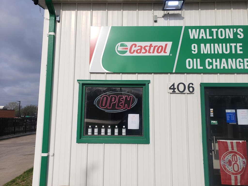 Waltons 9 Minute Oil Change | 406 Cherokee Dr, Liberty, MO 64068, USA | Phone: (816) 781-4242