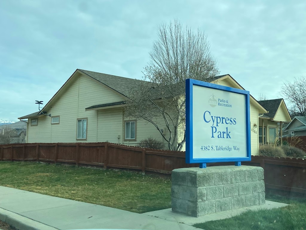 Cypress Park | 4382 S Tableridge Way, Boise, ID 83716, USA | Phone: (208) 608-7600