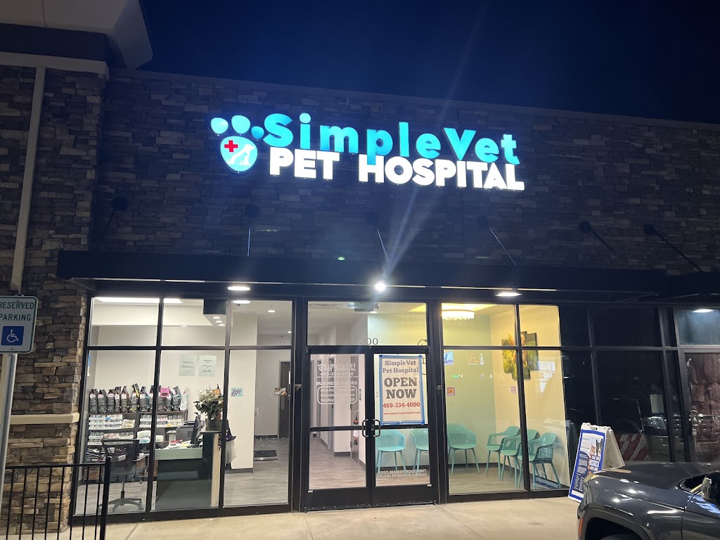 SimpleVet Pet Hospital | 26744 E University Dr suite 200, Little Elm, TX 76227, USA | Phone: (469) 334-4000