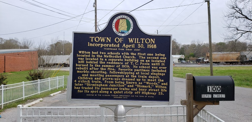 Wilton City Hall | 100 Depot St, Wilton, AL 35187, USA | Phone: (205) 665-2021