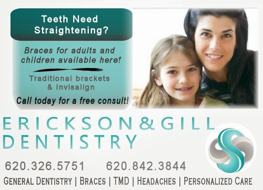 Erickson & Gill Dentistry in Anthony | 113 N Anthony Ave, Anthony, KS 67003, USA | Phone: (620) 842-3844