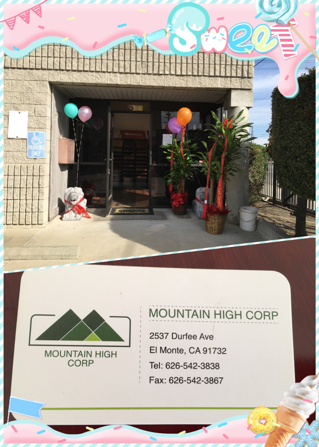 Mountain High Corp | 2537 Durfee Ave, El Monte, CA 91732 | Phone: (626) 288-7333