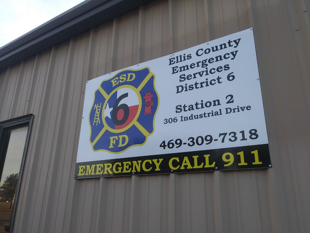Ellis County ESD#6 Fire Department Station 2 | 306 Industrial Dr, Waxahachie, TX 75165, USA | Phone: (469) 309-7318