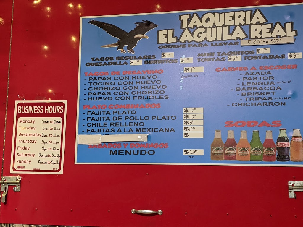 Taqueria El Aguila Real | 770 Windy Hill Rd, Buda, TX 78610, USA | Phone: (737) 248-5254